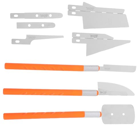 ADOCARN Modellbauwerkzeug Kleiner Handsäge aus Metall mit Robusten Klingen und Ergonomischem Griff für Präzises Schneiden von Holz und Modellbausätzen im Hobbybereich