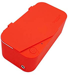 CGOLDENWALL 900ML Portable Ultrasonic Cleaner Cleaning Machine Eyeglasses Sunglasses Jewelry Cleaner Home use/Travel (Passion Red)