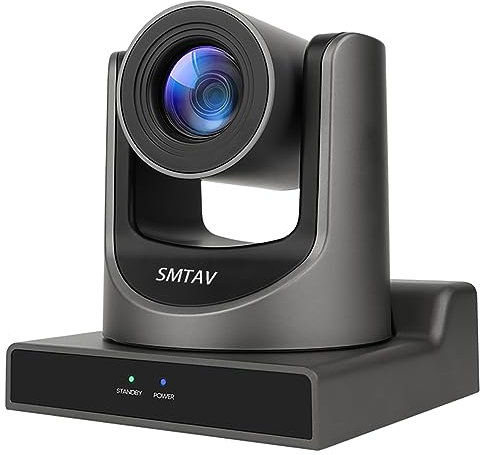SMTAV PTZ Video-Konferenzkamera, 30-fach optischer + 8-facher digitaler Zoom, Hochgeschwindigkeits-PTZ, 3G-SDI + HDMI + CVBS-Ausgang, unterstützt H.265