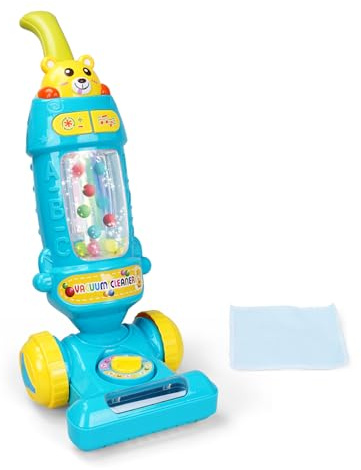 FS Kids Vacuum Cleaner Toy for Toddler with Lights & Sounds Effect & Ball-Popping Action – Pretend Play Housekeeping Toys Great Gifts for Toddlers, Boys and Girls, Ages 2 3 4 Years Old