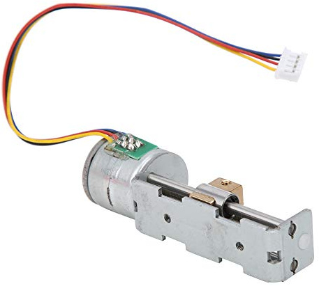 Mini Linear Bühnenantrieb, 2 Phasen 4 Draht Linear Schrittmotor, Schrittmotor mit Planetengetriebe Reduzierstück für kleine DIY Schieber 20 mm