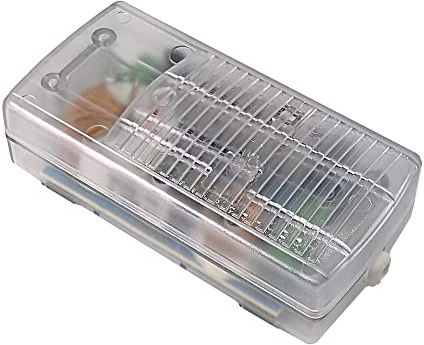 Dimmer für Stehlampe 12V Halogen mit Trafo 20–60W Fußdimmer transparent 11070 Fußdimmer Schnurdimmer
