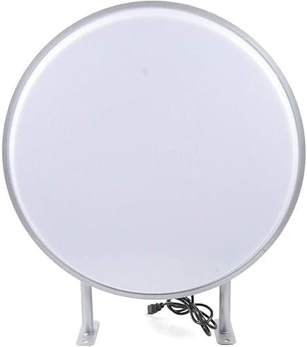 Led Leuchtkasten, 20 Zoll 220V Doppelseitige Runde Vorspringende LED Wasserdichte Lichtbox Kreatives LED Leuchtkasten Leuchtreklame für Restaurants, Takeaways, Geschäfte und Unternehmen (50cm)