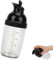 Shaker per Condimenti per Insalata Bottiglia di Miscelazione per Insalata da 200 Ml con Coperchio Miscelatore Universale per Salse con Bilancia per Cucina Nero
