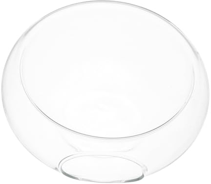 Ciieeo Insalatiera in Vetro Trasparente Fruttiera Ciotola Per Macedonia Elegante Per Uso Quotidiano Party Wedding Superficie Liscia Design Semplice Contenitore Per Frutta Verdura Insalate