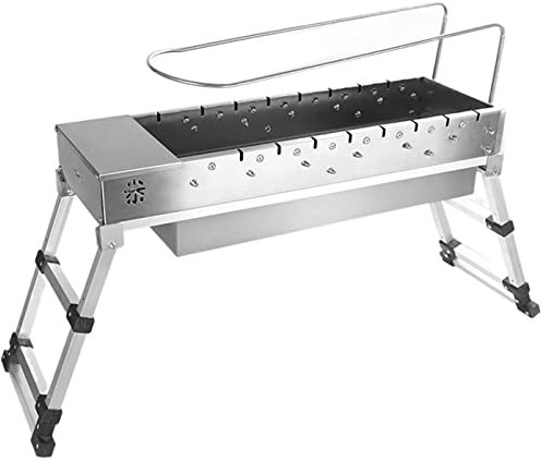 PNAJFUEL Barbecue À Gaz Barbecue Pliable En Acier Inoxydable Barbecue Électrique À Charbon de Bois Barbecue Automatique À Retournement