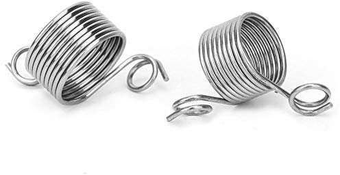 2 Stücke Leitfaden Finger Halter Stricken Fingerhut 2 Größen Ring Strickgarn Garn Verseilung Werkzeuge Home Gadgets Silber für Häkeln Stricken Handwerk Zubehör WerkzeugKurzwaren für Stricken & Häkeln