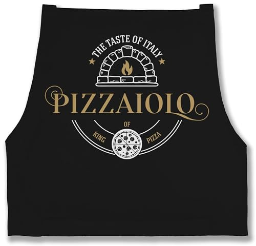 Shirtracer - Schürze - Pizzaschürze - Herren - Pizzaiolo Pizzabäcker I King of Pizza I Kochschürze Pizzabäcker