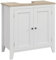 kleankin Mueble para Debajo del Lavabo Armario Lavabo con Pie Armario Bajo con 2 Puertas y Estante Ajustable Estilo Moderno 60x30x60 cm Blanco