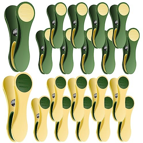 Fabsome Clothes Pegs for Washing Line, Pack of 20 Strong Grip Non Slip Washing Pegs, Soft Grip Long Lasting Plastic Laundry Pegs with Rubber Pad (Bright Colour, 20 Pcs)