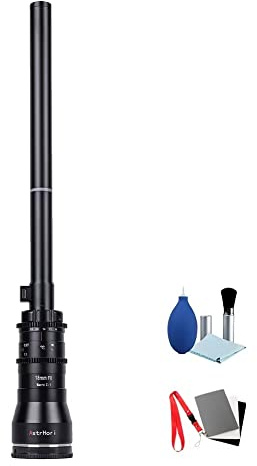 AstrHori 18 mm F8 APS-C Cadre 2X Sonde macro Objectif Spécialité Objectif Spécialité Anneau de remplissage intégré pour Sony E Mount FX30 A7 A7R A7S A7MIV A6400 A6500 A6600 NEX Series, etc.