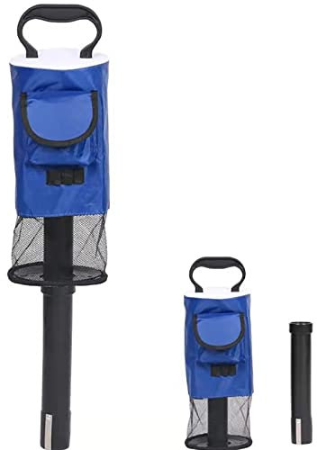 PACUM Golfball-Sammler, Golfball-Greifer, fasst etwa 75 Golfbälle, abnehmbar, mit Aufbewahrungstasche, abnehmbares Ball-Retriever-Werkzeug, Golf- und Golf-Geschenk, geeignet für Zuhause, Stadion