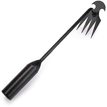 Azada Deshierbe y arrastre Rastrillo con raíces de hortalizas silvestres Pala Multifuncional Herramientas de escarda de acero inoxidable