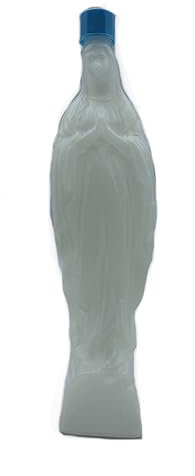 3 botellas para agua santa bendito Virgen María de Lourdes, botella para recogida y distribución, plástico, altura 20 cm