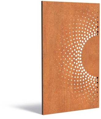 ADEZZ Paneel Abstract CPA2.2 Cortenstahl 110x180cm Gartenpaneel Sichtschutz Paneel Deko Wand