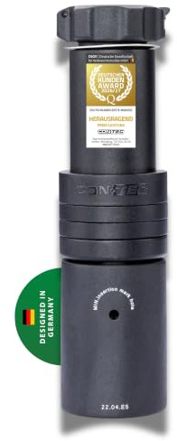 CONTEC Fahrrad-Gabelschaftverlängerung Heads-Up Spin, Lenkerhöhung für 1 1/8 Ahead-Gabel inkl. 4 Spacer, höhenverstellbar, 90 Grad drehbar, Aluminium