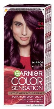 Garnier Color Sensation Hair Dye 3.16 Deep Amethyste Pack of 3