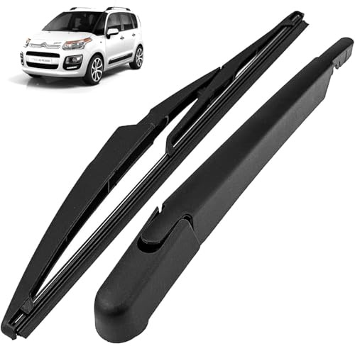 Bras avec Balai d'Essuie-glace ARRIÈRE pour Coffre Hayon Fourni avec Cache de Protection et compatible pour Citroën C3 Picasso de 2008 à 2006 OEM 6429GN