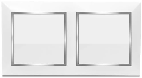 Interruptor Doble, Interruptor Doble de Pared, Interruptor de Encendido y Apagado, Interruptor para Montaje en Superficie, 10AX,16A,250V, Ideal para el Hogar y la Oficina