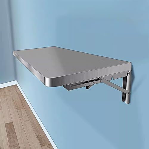 CLLXDZ Tavolo pieghevole a muro, Tavolo a muro richiudibile, Scrivania a scomparsa, Banco da lavoro, for studio, Camera da letto, Bagno, Balcone(80x40cm/31x16in)