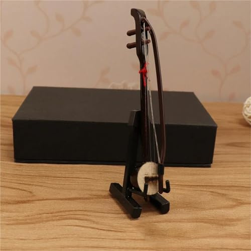 Mini Musikinstrument Dekor Miniatur-Pipa-Modell Mit Ständer Und Koffer Mini-Zither Mini-Ornamente Für Chinesische Traditionelle Musikinstrumente(A)