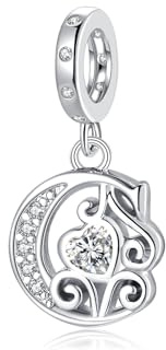 Letter Charms für Pandora Armbänder Silber Alphabet Initial Charms Bead Anhänger Schmuck Geschenk für Frauen Mädchen