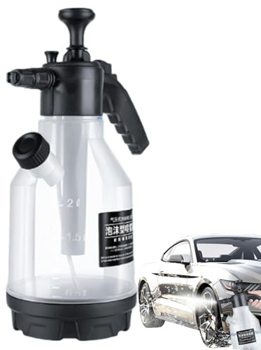 Pulverizador de espuma de lavado de autos - espuma de jabón para bomba de mano de 2,5 litros, cañón de espuma presurizada | Pulverizador de detalles y limpieza automática, espuma multiusos p