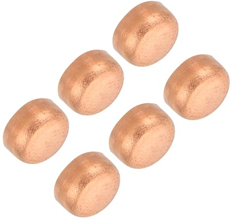 PATIKIL Tappo per estremità tubo in rame da 1/4 di pollice, confezione da 6 tappi in rame per raccordi a saldare per impianti idraulici, HVAC e condizionatori d'aria