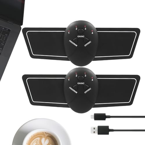 Générique Elektrischer Muskelstimulator – Elektrischer Muskelstimulator mit 6 Modi, lindert Nackenschmerzen, für Hals, Arme, Rücken, Schulter, Beine, Frauen, Männer, Zuhause, Toning