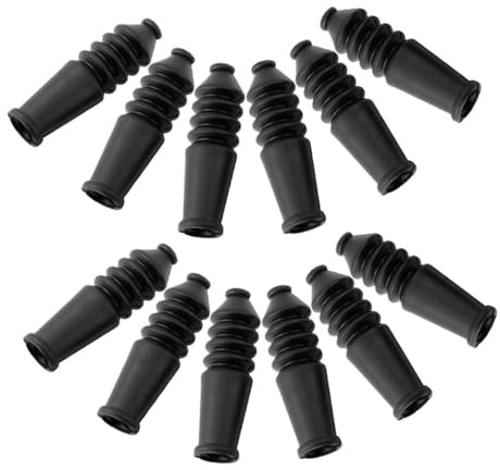 Alipis 12pcs Mountain Bike Brake Cable Protection Sleeves Rubber Covers Brake Hose Protector Accessories for Folding Bikes Easy Install