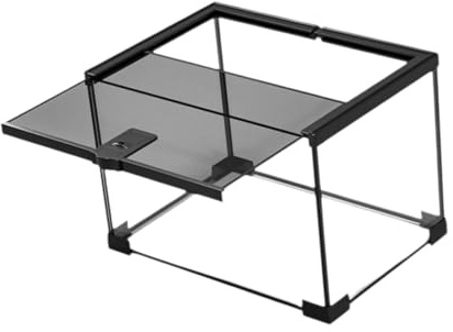 Fonowx Reptilien Terrarium, Reptilienbehälter, Tragbar, Transparent, Brutkasten, Fütterungsbox für Chamäleon, Rennmaus, Einsiedler, 30cmx20cmx20cm