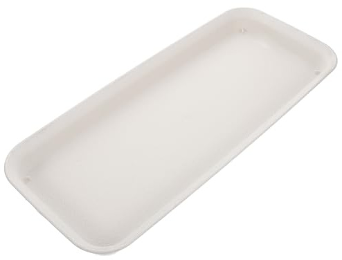 NOLITOY Sottovaso Rettangolare in Plastica Spesso per Vaso Grande capacità Ampia per Piante Interne ed Esterne Resistente e Stabile per Vasi Rettangolari e Decorazioni Casa e Giardino