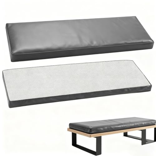 WLXFF Sitzauflage Bank Leder, wasserdichte Sitzkissen, Hochdichte Bankauflage Mit Rutschfester Unterseite, Outdoor-Kissen FüR SchaukelmöBel Im Garten,No2,200X40X5CM