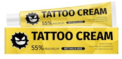 Crema per tatuaggi per pelli sensibili - Trattamento lenitivo testato dermatologicamente | Previene prurito e infezioni | 10 g