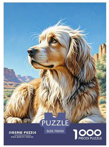 Saluki Puzzles, 1000 Teile, klassischer Stil, verschiedene Farben, zum Basteln, Geschicklichkeitsspiel ab 14 Jahren, 70 x 50 cm, 1000 Stück