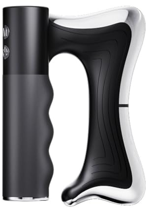 Dispositivo para el contorno corporal completo con calor y EMS, raspador muscular calefactado para masaje fascial, drenaje linfático, circulación y firmeza black