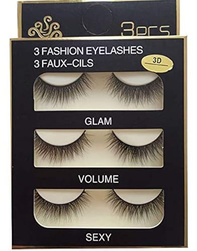 Imported Korea Fiber Faux Mink False Eye lashes Handmade Reusable Long Cross Volume Dramatic Lashes Natural Look Makeup Thick Black Fake EyeLashes