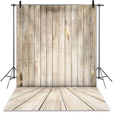 RUINI Retro Rustikales Holzbrett Hintergrundkulisse Vintage Holz Textur Wand Boden Fotografie Hintergrund Porträt Foto Kind Geburtstag Baby Dusche Party Kulisse (1,5 x 2,1 m)