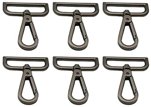 10 x drehbare Hunde-Haken aus Metall mit Drehgelenk, Schlüsselanhänger, DIY-Verschlüsse, Vintage-Karabinerhaken, Karabinerverschluss, Metall, Schlüsselanhänger, Schlüsselring-Verschlüsse, um die Kette