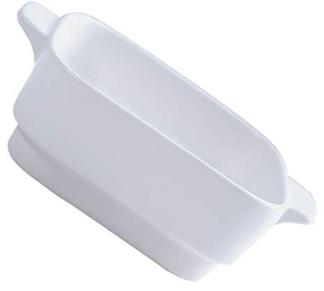 SHALOLY Plat à Lasagnes Individuel Grand Plat à Four Profond en Céramique Plat de Service avec Poignée Plat de Cuisson Rectangulaire Plateau de Cuisson en Céramique Cocotte pour Four Vert (Blanc)