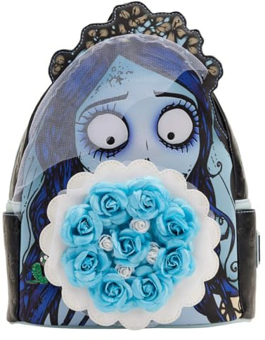 Loungefly Corpse Bride Emily Bouquet Mini Mochila, Cadáver Ramo de Novia Unisex Adulto, Multicolor, S