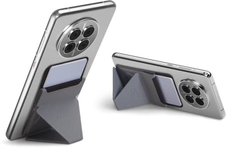 MOFT Soporte para teléfono Adhesivo, Titular de la Tarjeta de Cuero Vegano, Billetera para teléfono, ángulo de visión Ajustable, diseño Delgado, Compatible con Todos los teléfonos Inteligentes iPhone