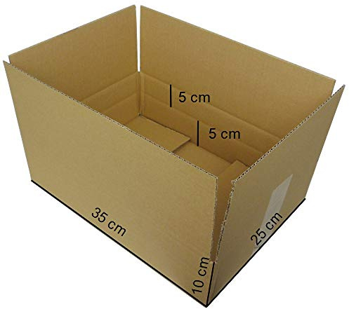 DHL-25 Stück Faltkarton DHL Päckchen 350x250x100 mm