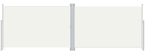 vidaXL Tenda da Sole Laterale Retrattile Crema 200x600 cm