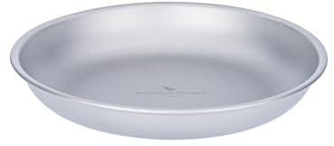 Boundless Voyage Titanium Camping Plate Dishes Saucer Lightweight Round Dinnerware Set Stackable Serving Plates Pasta Plates Travel Outdoor Home Kitchen Tableware Set Ti1117T