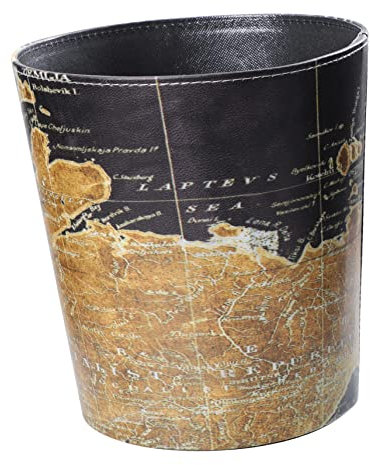 Cabilock 1 Pc poubelle en cuir poubelle de voiture poubelles de bureau pour près du bureau poubelle pour voiture poubelle de chambre poubelle de rangement en cuir Ménage récipient corbeille