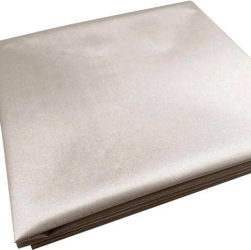 QPZMALSKY RFID-Abschirmmaterial, EMF-Blocker-Material, Faraday-Gewebe, EMI-HF-Abschirmung, Anti-Strahlung, WLAN und Zellsignalblockierung für leitfähige Pads, EMI, WLAN, Mobiltelefon, Silber-7 m