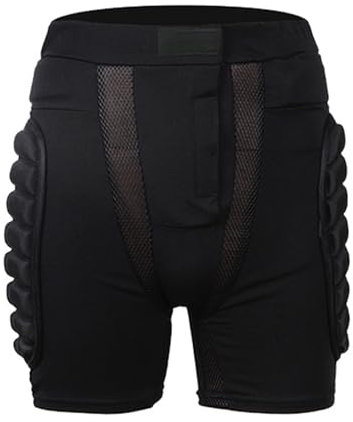 Zdprkqzvz 3D-Hüftschutz-Pad, Shorts, Hosen, Po-Polster, schützend, gepolstert, kurzes Crash-Pad, Ausrüstung für Skifahren, Skaten, Snowboard