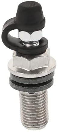 ULTECHNOVO Motorrad Bremssattelschraube Entlüftungsschraube Metall 1,0mm Gewinde Entlüfter Ventil für Hauptbremszylinder Bremsen Ersatzteil mit Gummikappe für Motorräder