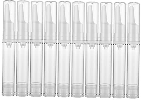 BELLIFFY 10pièces Bouteilles De Distributeur Cosmétiques Airless De Flacons De Sérum Contenant Pour Yeux Flacons Vacuum Pour Soins Peau